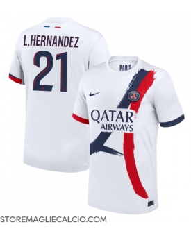 Paris Saint-Germain Lucas Hernandez #21 Maglia Gara Trasferta Repliche 2024-25
